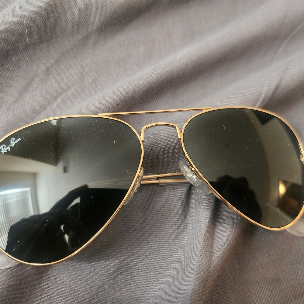 Ray-Ban Black Aviator Sunglasses Unisex